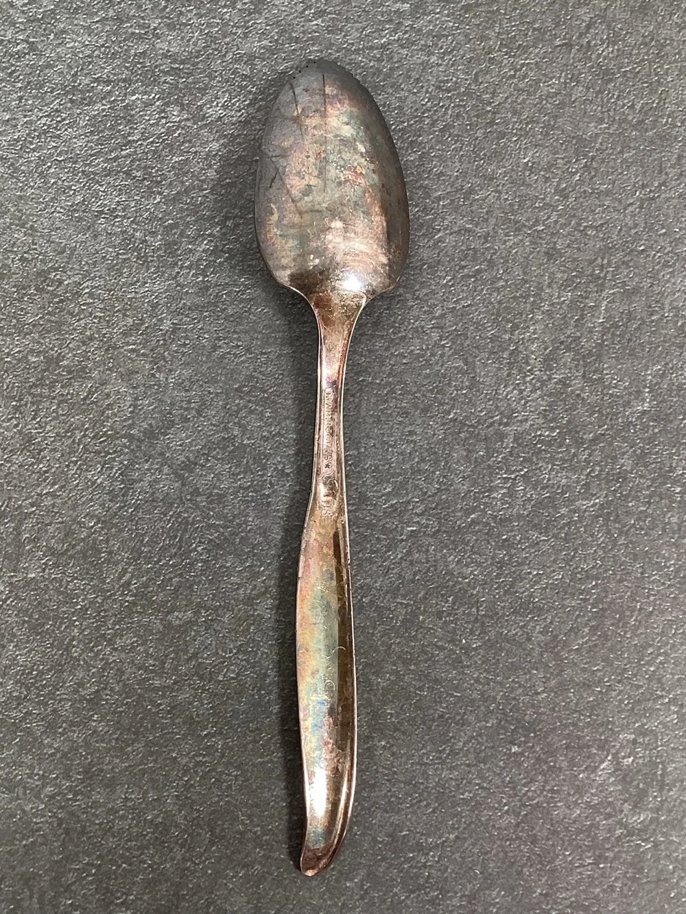 3  Serrated Grapefruit Spoons-2 Wm Rogers IS Sweep Pattern Silverplate, 1 Unmark